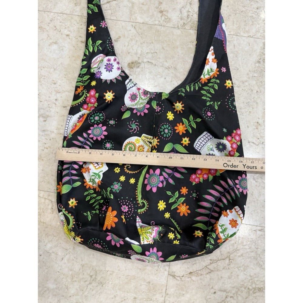 Day Of The Dead Oversized Totebag Dia De Los Muertos Sugar Skulls - Picture 5 of 5